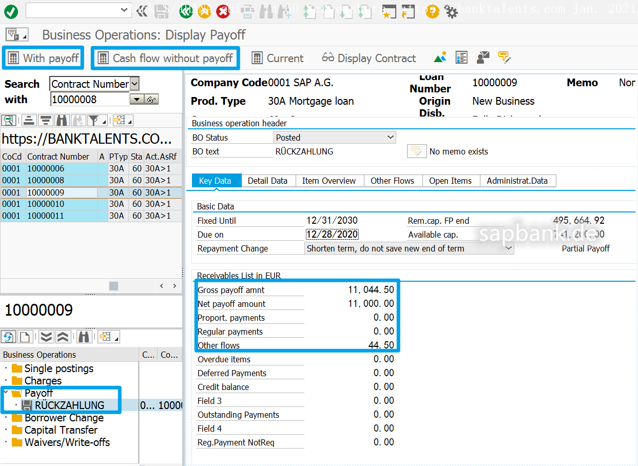 SAP TRBK in 60 screenshots https://banktalents.com