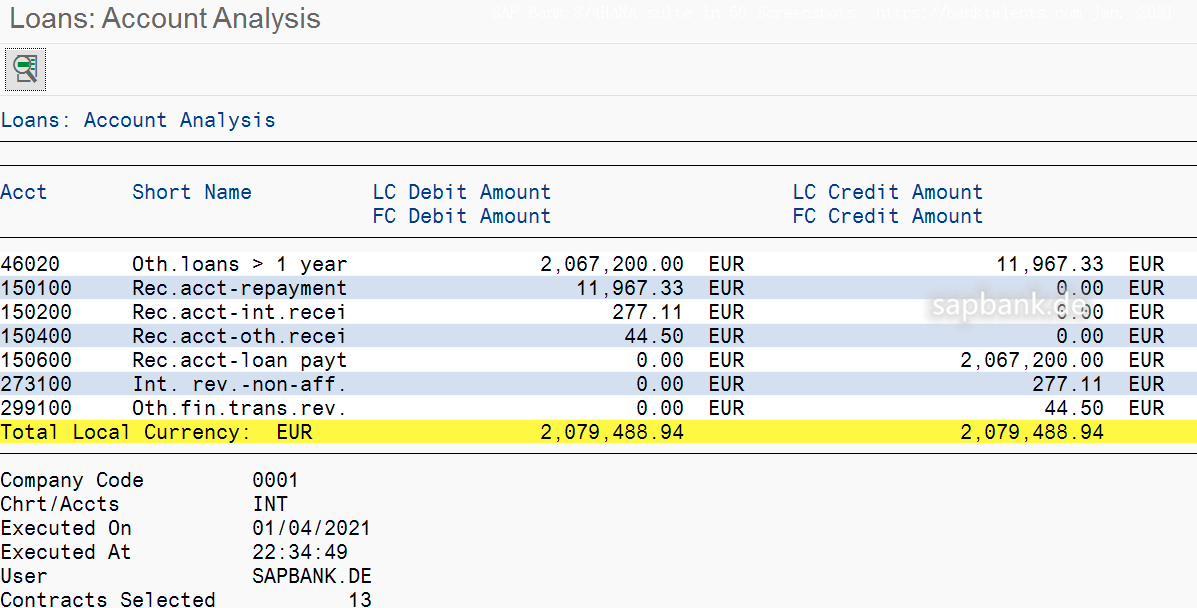 SAP TRBK in 60 screenshots https://banktalents.com